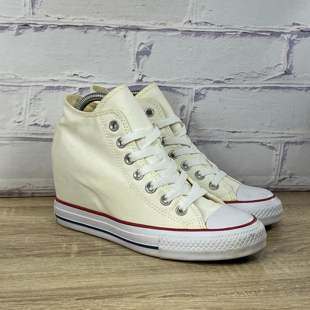 Converse Chuck Taylor All Star Lux Hidden Wedge Shoes Women's 7 Platform Sneaker